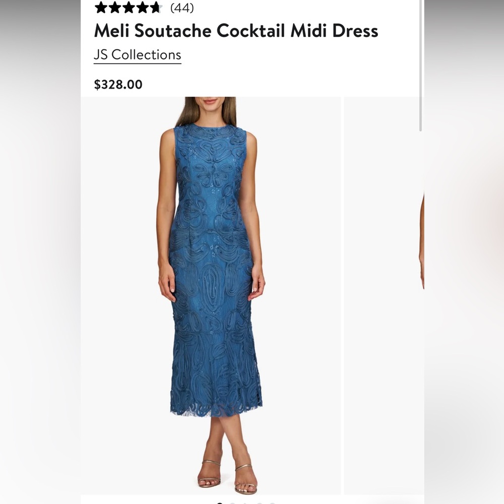 Elegant Blue Sleeveless Dress